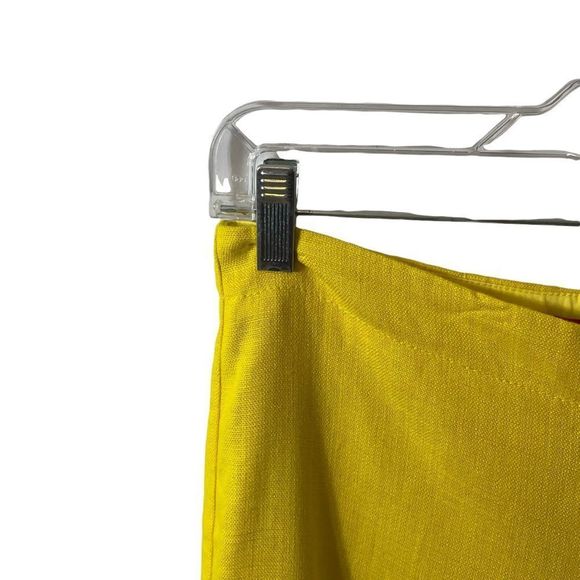 Anthropologie Cartonnier Yellow Linen Pants Size 2 - Picture 4 of 12